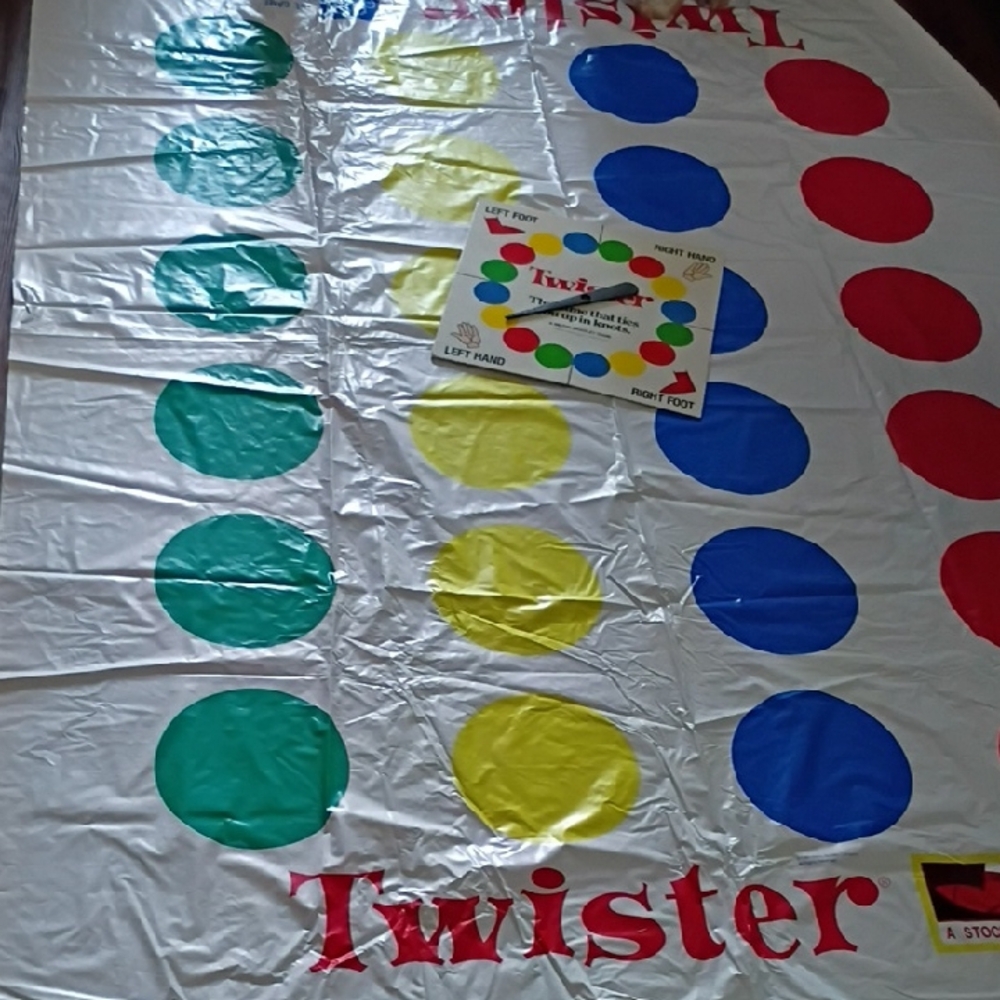 Twister Classic Game Mat with Colorful Circles